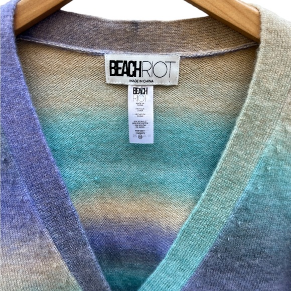 Beach Riot Judith Cardigan Sweater in Pastel Size XS - Picture 9 of 12